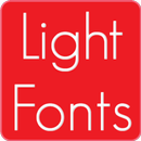 Light fonts for FlipFont APK