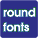 Round fonts for FlipFont icône