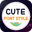 Cute Font Style ikon