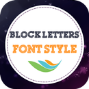 Block Letters Font Style aplikacja