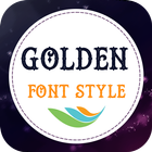Golden Font Style-icoon