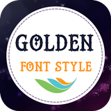Golden Font Style icône
