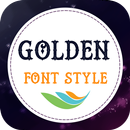 Golden Font Style aplikacja