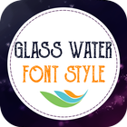 Glass Water Font Style icon