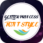 Glitter Princess Font Style ícone