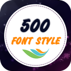 500 Font Style-icoon