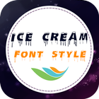 Ice Cream Font Style Zeichen