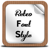 Retro Font Style icono