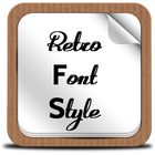 Retro Font Style icon