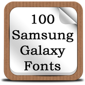 100 SamsungGalaxy Fonts ไอคอน