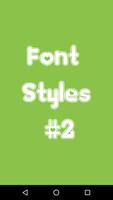 Font Styles #2 Affiche