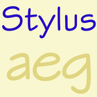 Stylus Deutsch FlipFont Zeichen