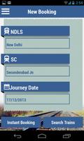 Indian Rail SMS Booking Cartaz