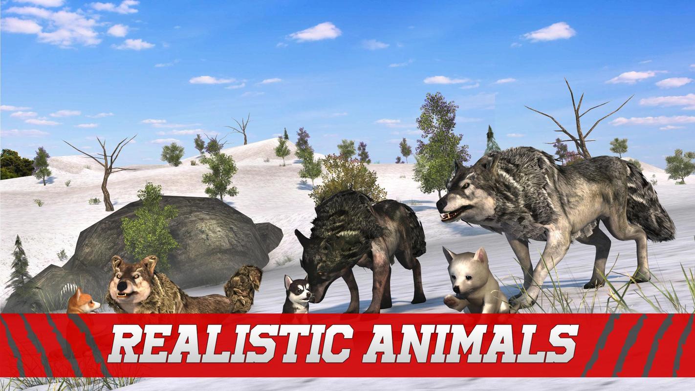 android 用の the wolf simulator wild animal simulator craft apk を