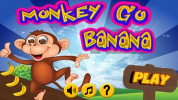 Poster monkey go banana