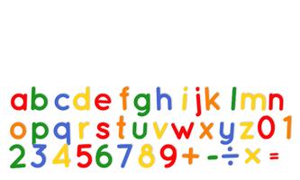 Fridge Magnet Letters+Numbers poster