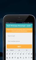 Hack Whatsapp Messenger - prank capture d'écran 1