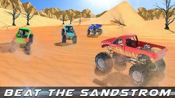 Potwór ciężarówka offroad pustynny wyścig 3d screenshot 2