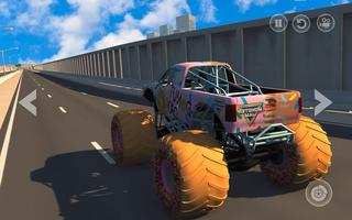 Monster Truck 3D : City Highway Drift Racing Game capture d'écran 1