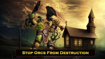 Orc Horde War: Zombie Monsters Attack Survival capture d'écran 1
