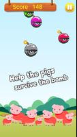 Bomber Pig Blast - Piggy Peppy Farm ảnh chụp màn hình 1