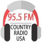 95.5 Country Radio Station Free Country 95.5 Apps icône