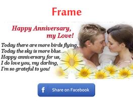 Casamento quadro aniversário imagem de tela 2