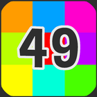 Number 49 Colorful icon