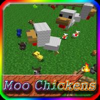 Mo Chickens MCPE Mod Guide ポスター