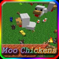 Mo Chickens MCPE Mod Guide Affiche