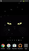 Black Cat Live Wallpaper capture d'écran 2
