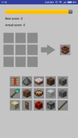 Minecraft - crafting guide and quiz poster