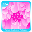 Purple Hearts Live Wallpaper APK