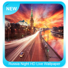 Russia Night HD Live Wallpaper icône