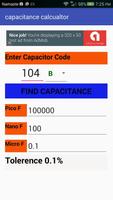 Capacitance code Calculator capture d'écran 1