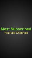 Most Subscribed (YT Channels) Plakat