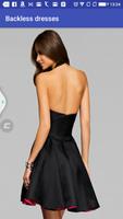 Women Girls Ladies Backless Dresses with straps 포스터