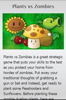 Guide For Plants vs Zombies Affiche
