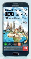 Travel The World in VR - 3D Virtual Reality Tours plakat