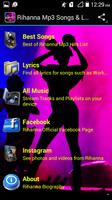 Rihanna Mp3 Songs & Lyrics Affiche