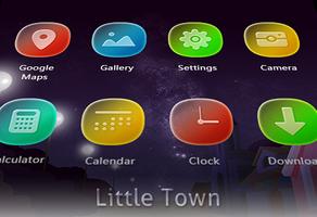 Little Town Icons & Wallpapers capture d'écran 1