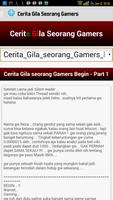 برنامه‌نما Cerita Gila Seorang Gamers عکس از صفحه