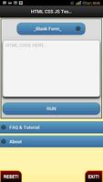 Html Css JS Tester + Example الملصق