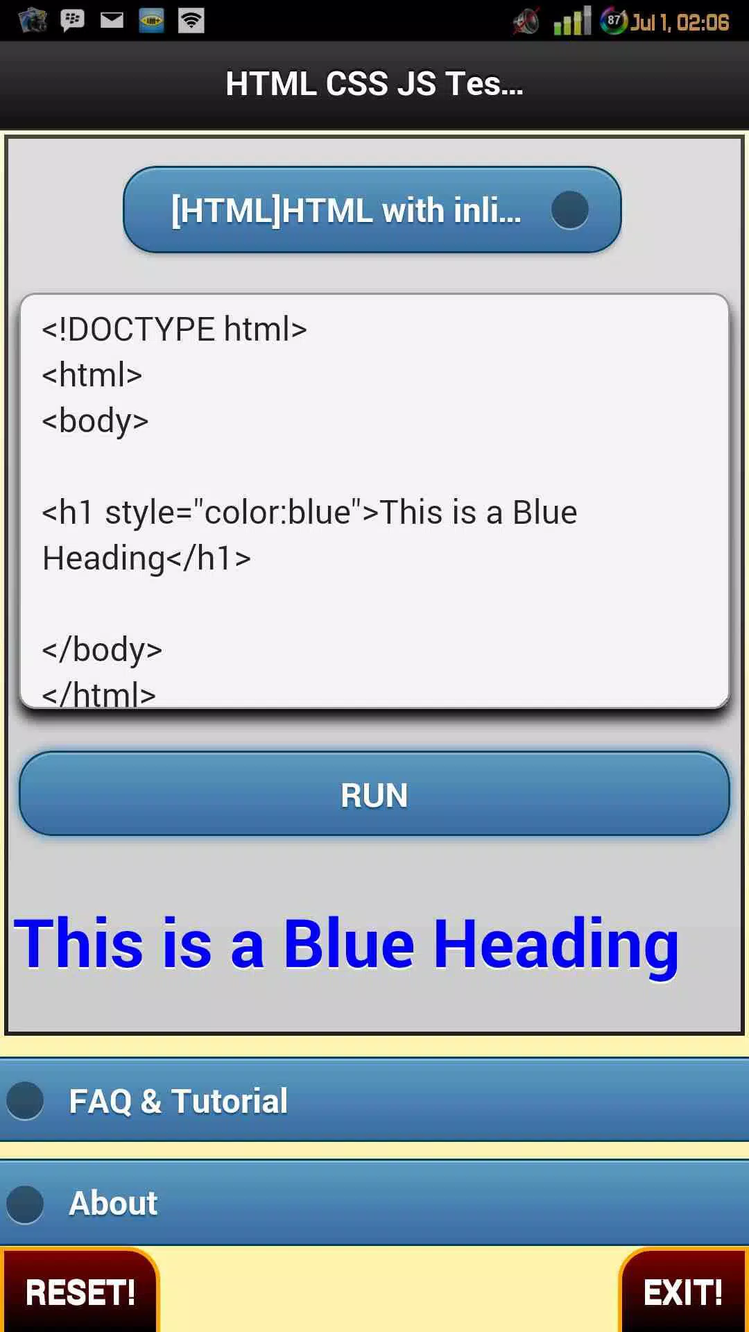 Html Css JS Tester + Example APK for Android Download