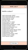 Secret list of Netflix codes capture d'écran 3