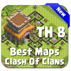 Best Base Maps COC TH8 icône