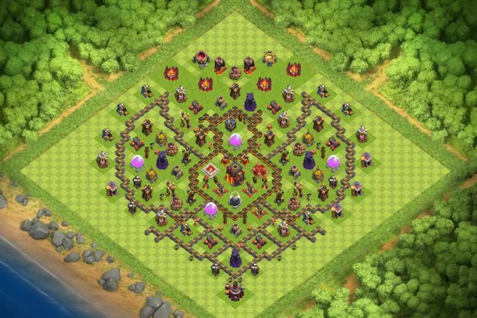 Map Clash Of Clans Town Hall 10 Maps Coc Th 10 Farming Base For Android - Apk Download