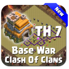 Maps COC TH 7 Clan War Base icône