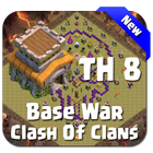 Maps COC TH 8 Clan War Base icône