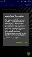 Morse Code Transceiver پوسٹر